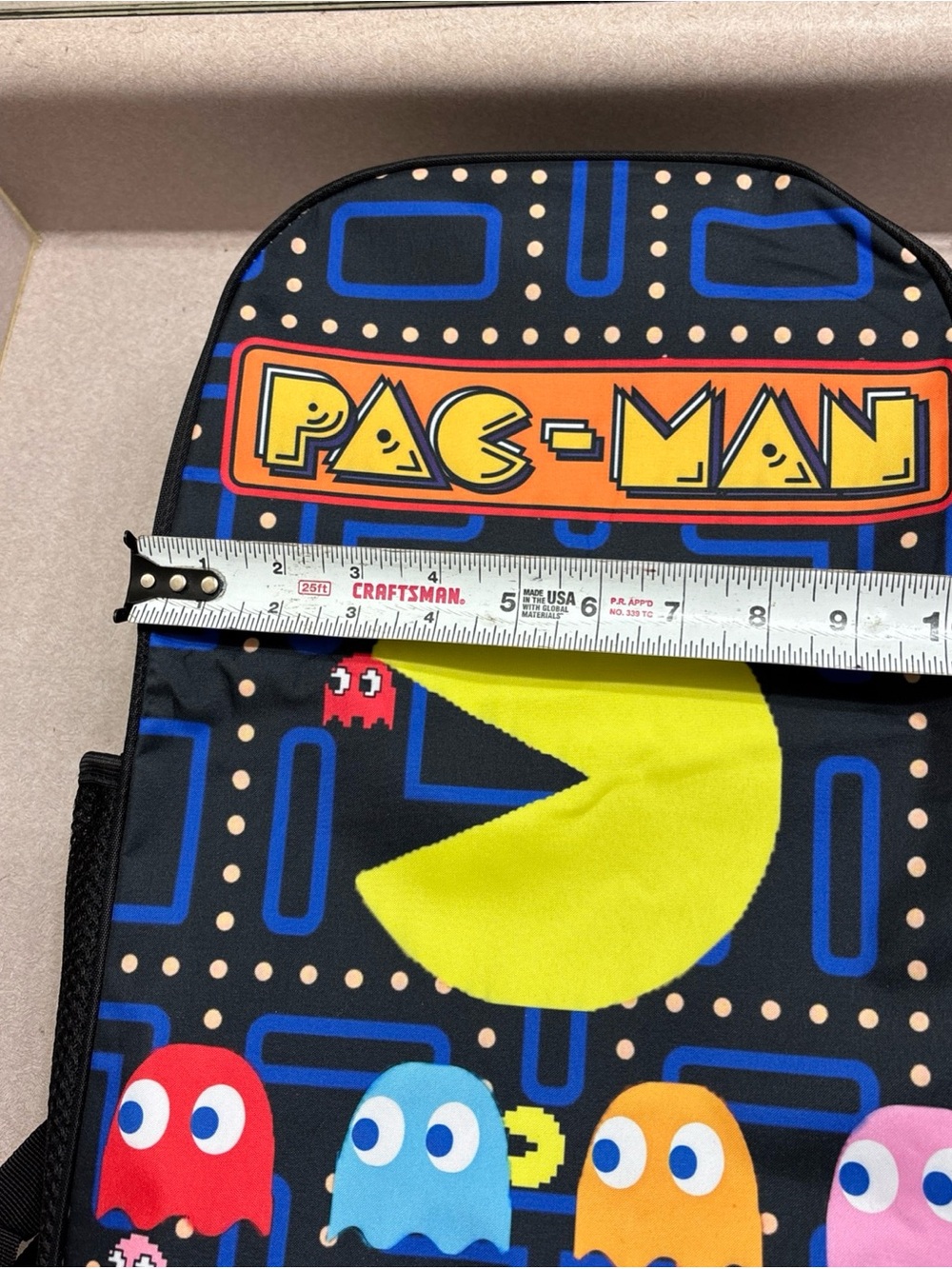 PAC-MAN Kids School Backpack - Lunch Insulated Cooler - Pencil Pen Pouch - Picture 6 of 10